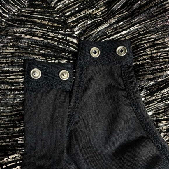 H:ours Aysm Bodysuit in Silver & Black size XS - Picture 8 of 12